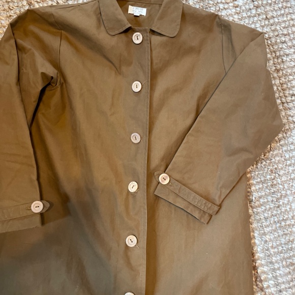 Organic Cotton trench coat size 9-10 youth by The Simple Folk - Picture 3 of 3